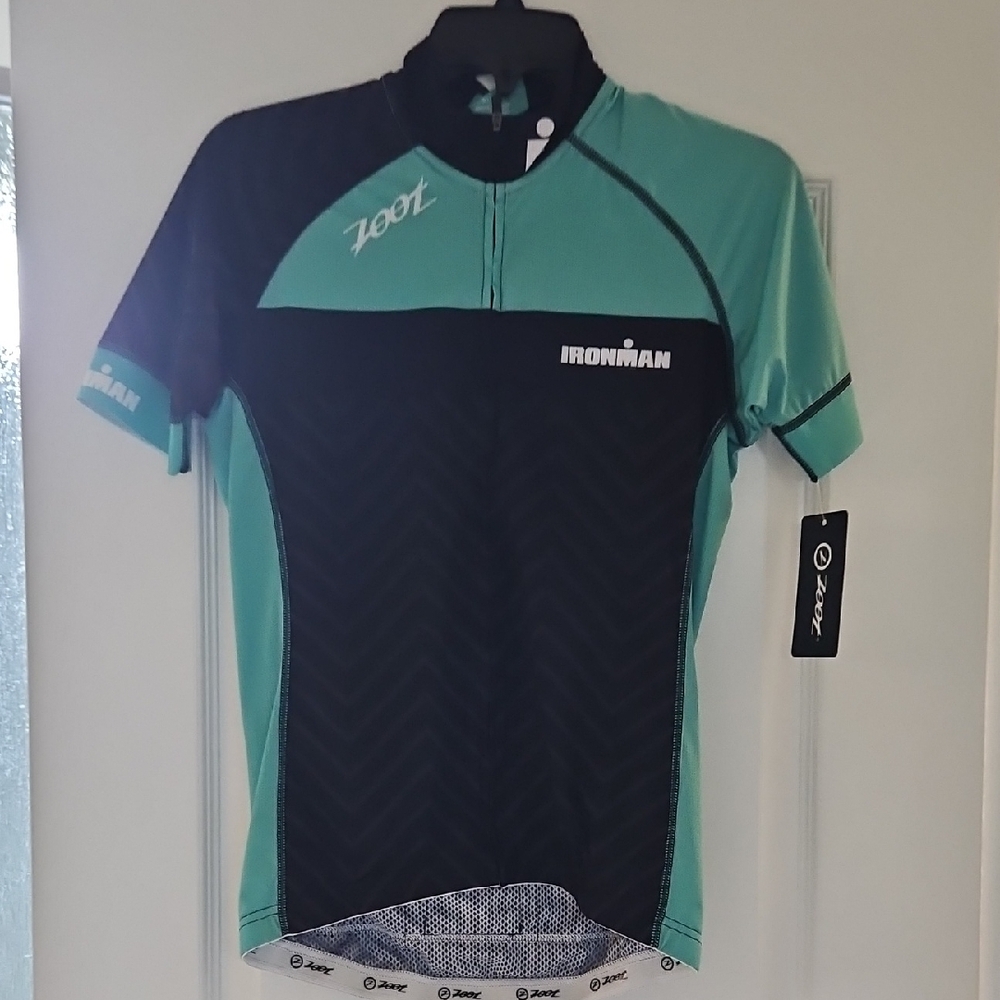 Zoot Ironman Cycling Jersey in Black and Mint
